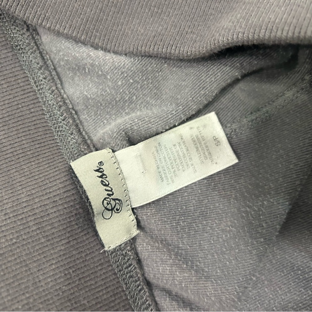 Guess Charcoal Grey Velour Flare Pants - Picture 5 of 8